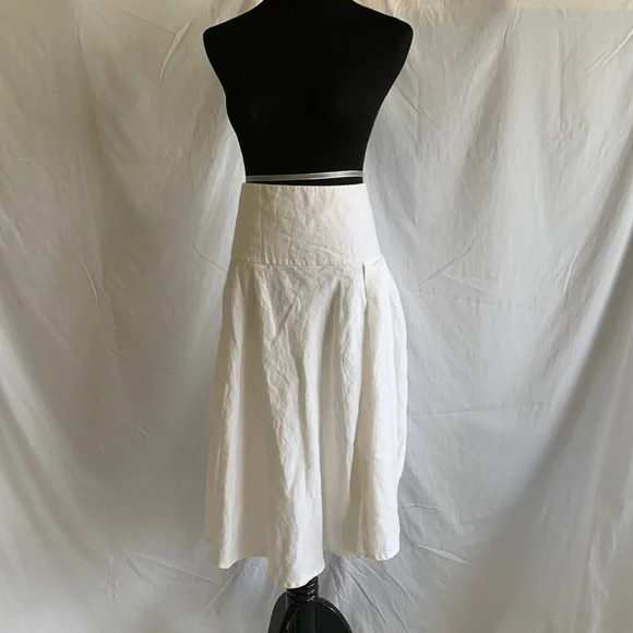 Gap white linen skirt best sale